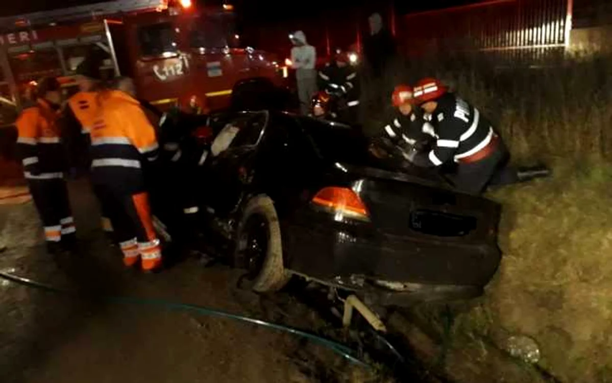 Şoferul nu a putut fi salvat FOTO ISU Sălaj