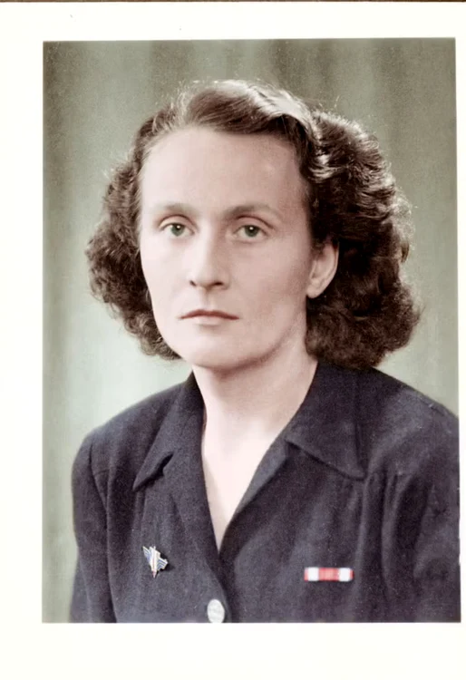 Catherine Dior în 1945, la întoarcerea din deportare (Colecția Christian Dior Parfums, Paris)