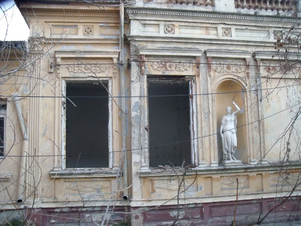 Casa Macridescu se află în ruină de mai mulţi ani, deşi are proprietari