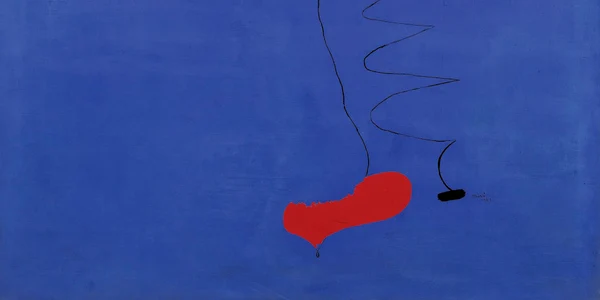 Tabloul "Peinture (Etoile Bleue)" pictat în 1927 de Joan Miro