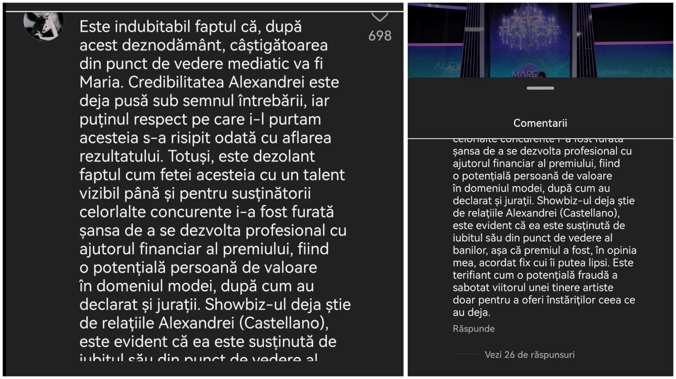 Internauții, revoltați pentru finala „Bravo, ai stil!” / foto: Captură Instagram