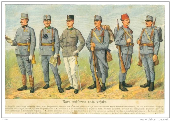 2 Austro ungari bosniaci Carte postala Noile uniforme ale armatei noastre jpg jpeg