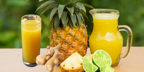 Combinația dintre ghimbir și ananas este considerată superaliment Foto YouTube