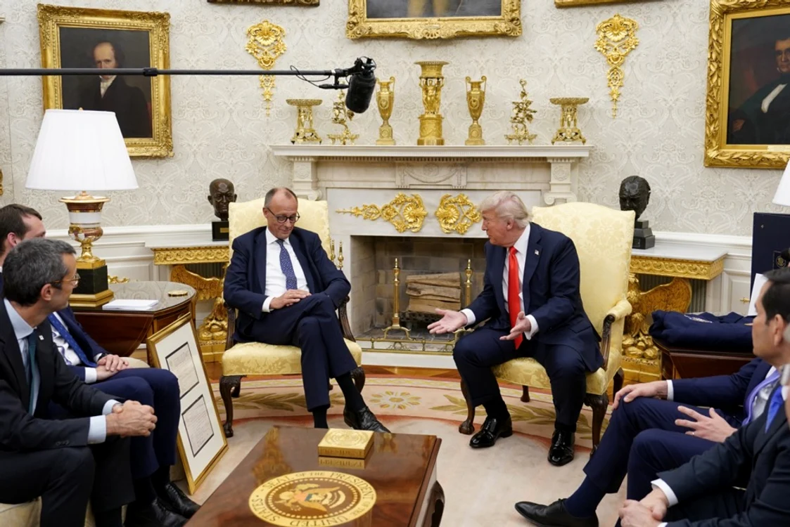 Donald Trump și Friedrich Merz FOTO EPA EFE