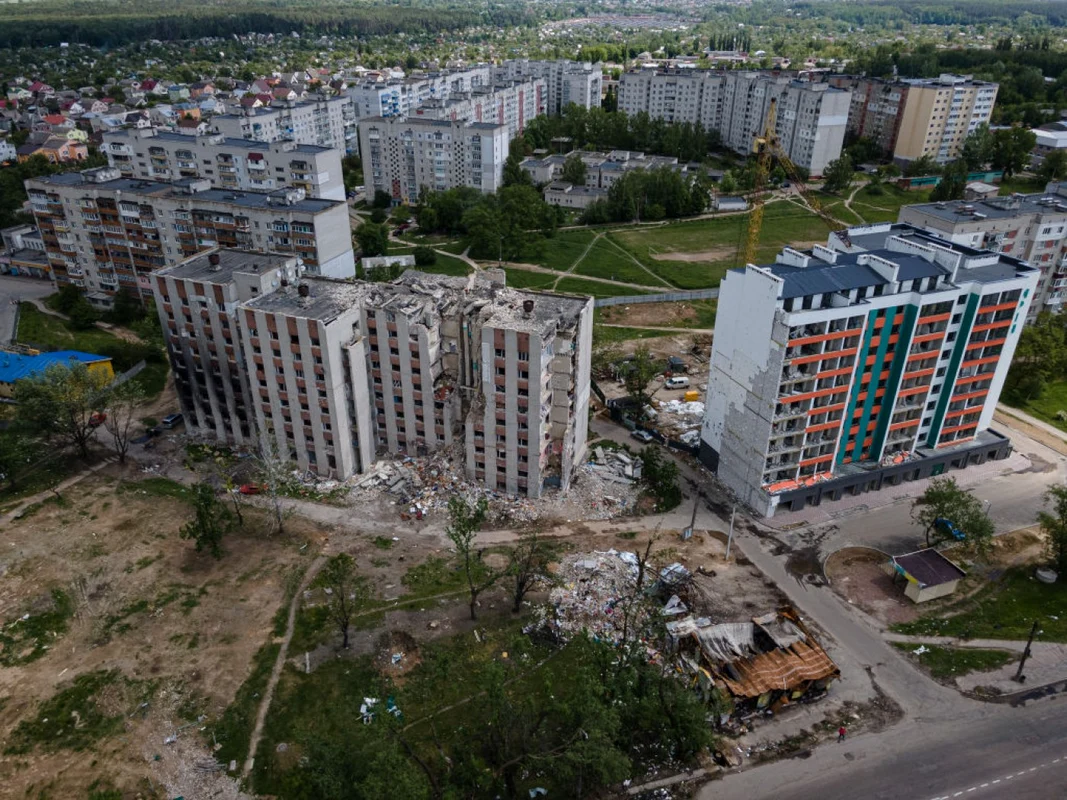 Razboi Rusia Ucraina oras Cernihiv distrugeri 28-29 mai 2022 FOTO Getty Images
