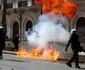 Proteste violente la Atena după accidentul feroviar FOTO Profimedia 