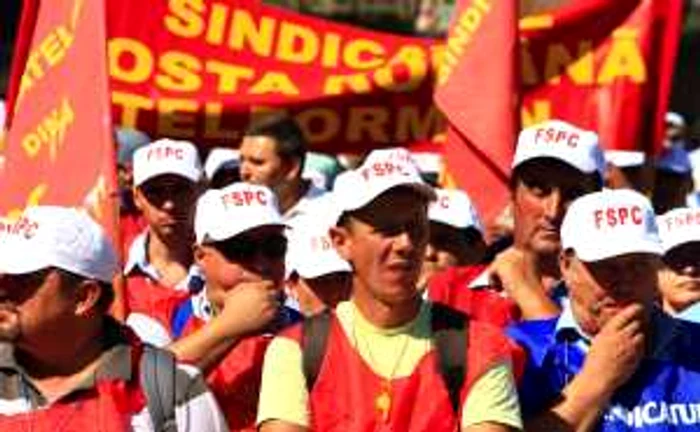 Poştaşii clujeni protestează. FOTO: Arhivă