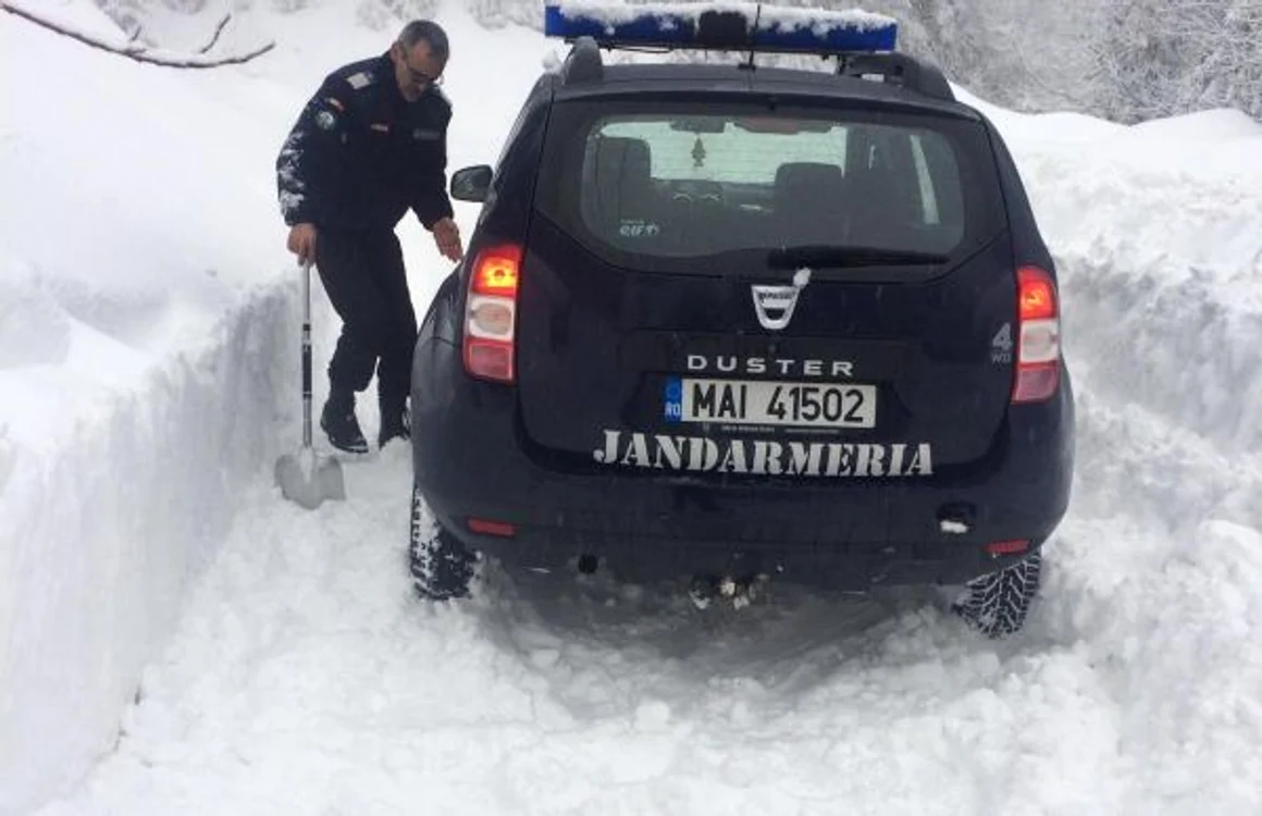 dj 714 blocat de avalansa