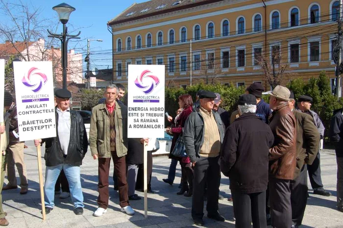 Protest Hidroelectrica Cluj