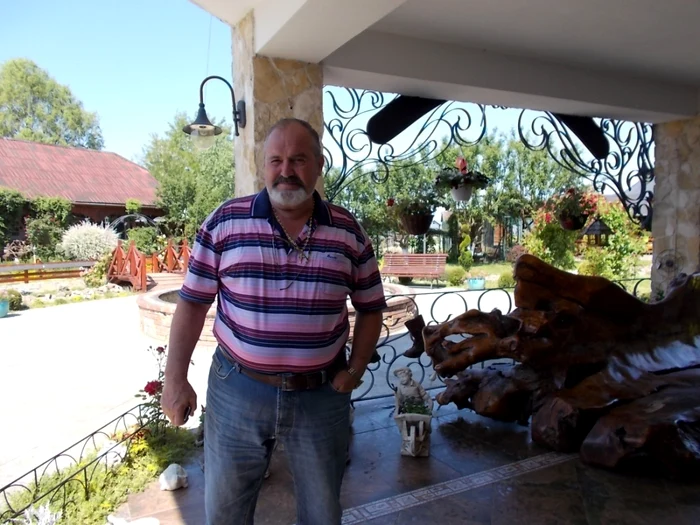 Marius Chiorean, propietarul pensiunii FOTO Angela Sabău