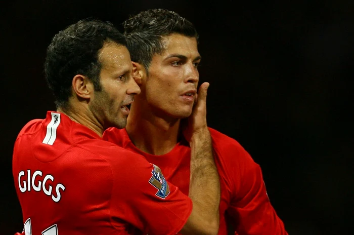 Ryan Giggs și Cristiano Ronaldo au fost colegi șase ani la Manchester UnitedFoto: Guliver / GettyImages
