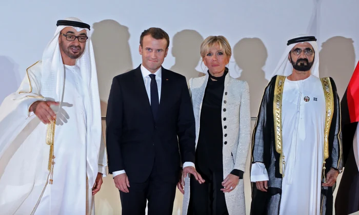 Emmanuel and Brigitte Macron visit the Louvre Abu Dhabi Museum    United Arab Emirates jpeg