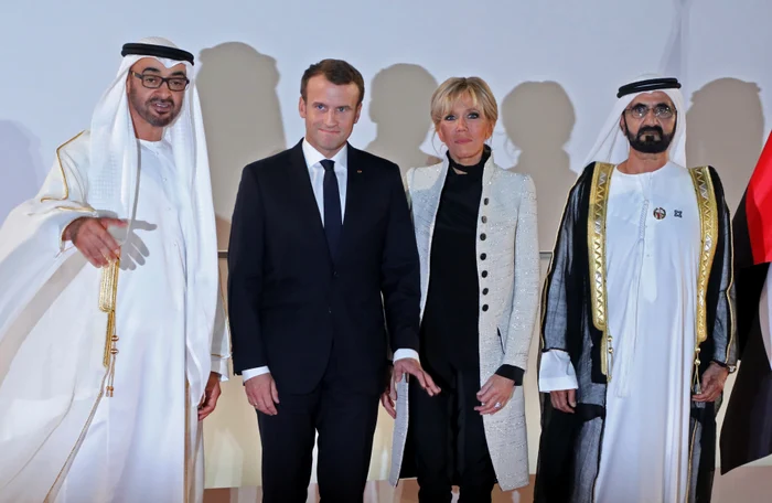 Emmanuel and Brigitte Macron visit the Louvre Abu Dhabi Museum    United Arab Emirates jpeg