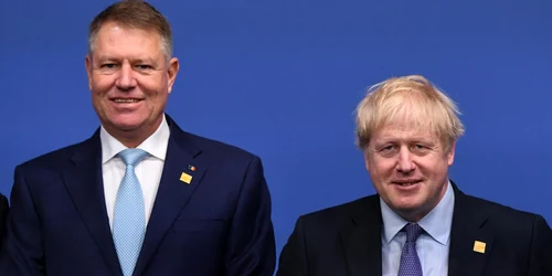 Klaus Iohannis si Boris Johnson FOTO EPA-EFE