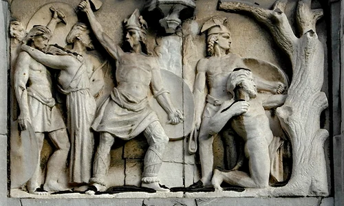 Liège, Palais Provincial, épisodes des guerres d'Ambiorix jpg