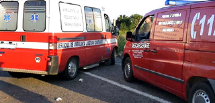 La locul accidentului a ajuns și un echipaj de la descarcerare