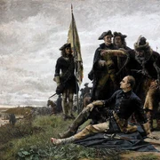 Karl XII and Ivan Mazepa after The Poltava Battle by Gustaf Cederström jpg