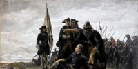 Karl XII and Ivan Mazepa after The Poltava Battle by Gustaf Cederström jpg
