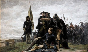 Karl XII and Ivan Mazepa after The Poltava Battle by Gustaf Cederström jpg
