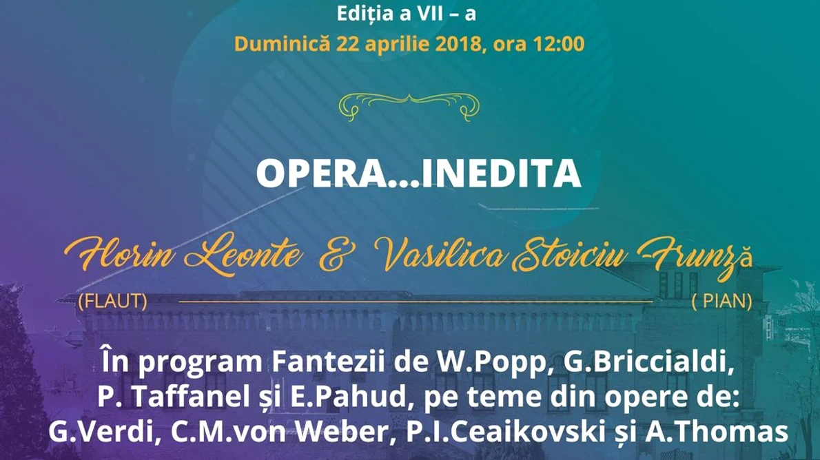 Concert inedit de operă la Palatul Mogoşoaia jpeg