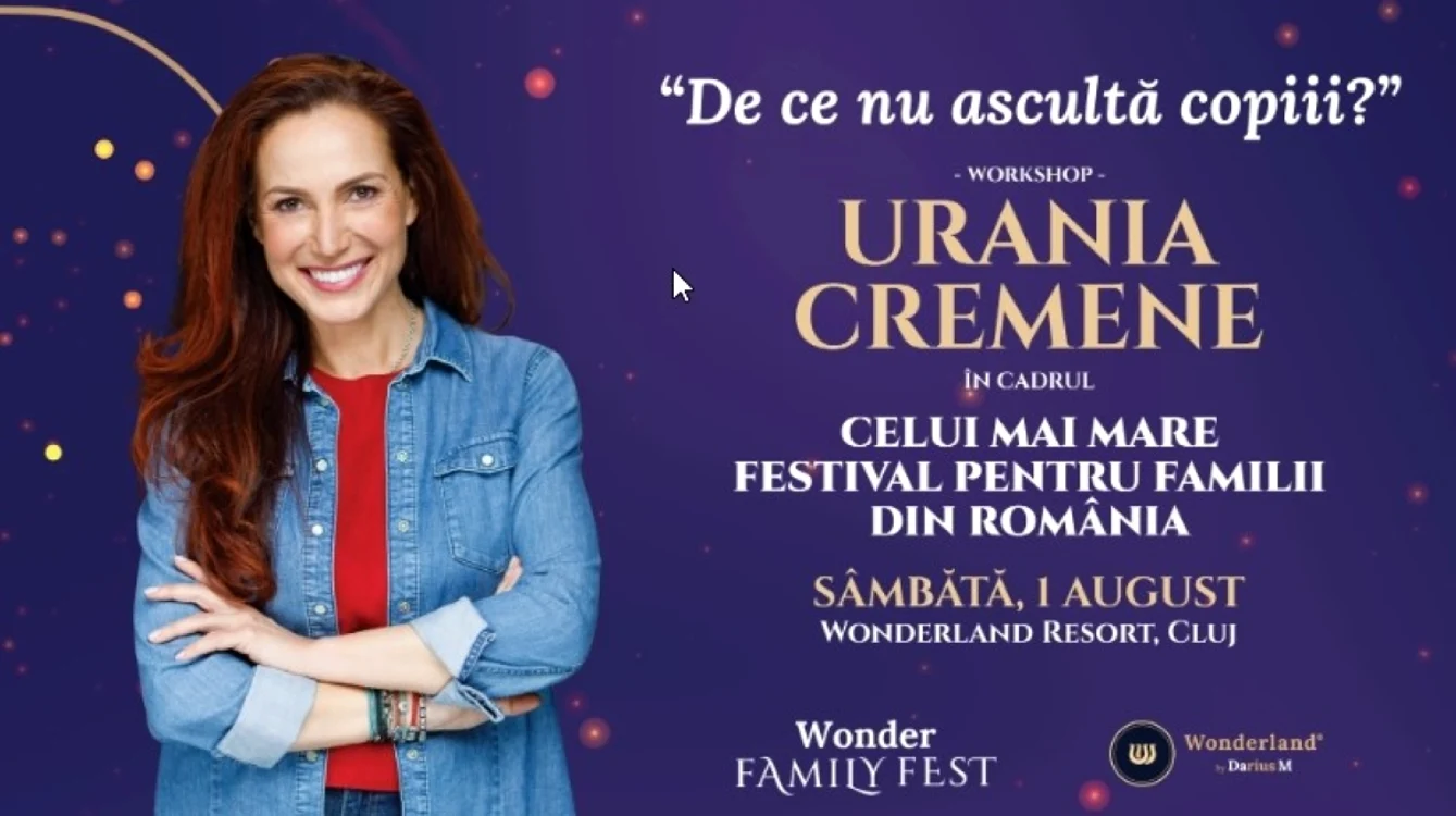 Urania Cremene ştie "de ce nu ascultă copiii". FOTO: Wonder Family Fest 