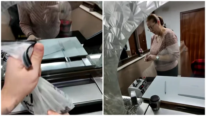 VIDEO Protest inedit la plata impozitelor. Un român a venit cu o pungă de 5 kilograme de monede: „O să vin și la anul tot așa”