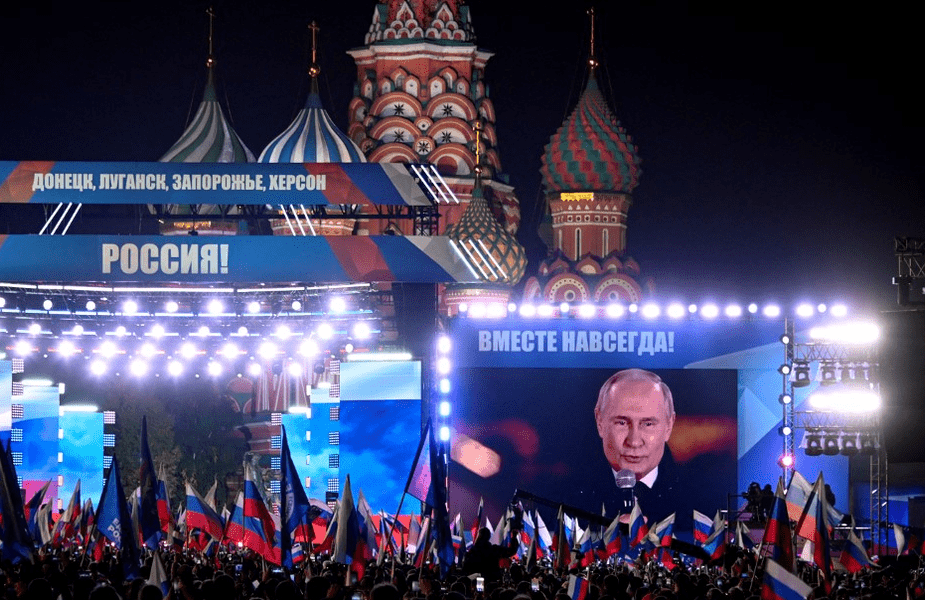 Putin susţine, la concertul din Piaţa Roşie, că Rusia va obţine „victoria“ în conflictul din Ucraina