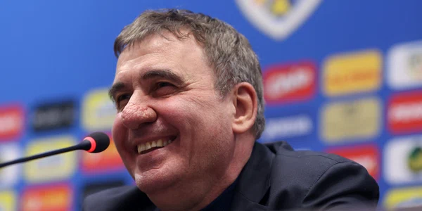 Conferință de presă în care este prezentat Gică Hagi ca fiind noul selecționer al echipei naționale de fotbal, la sediul FRF din București, 20 aprilie 2026.  Inquam Photos / George Călin