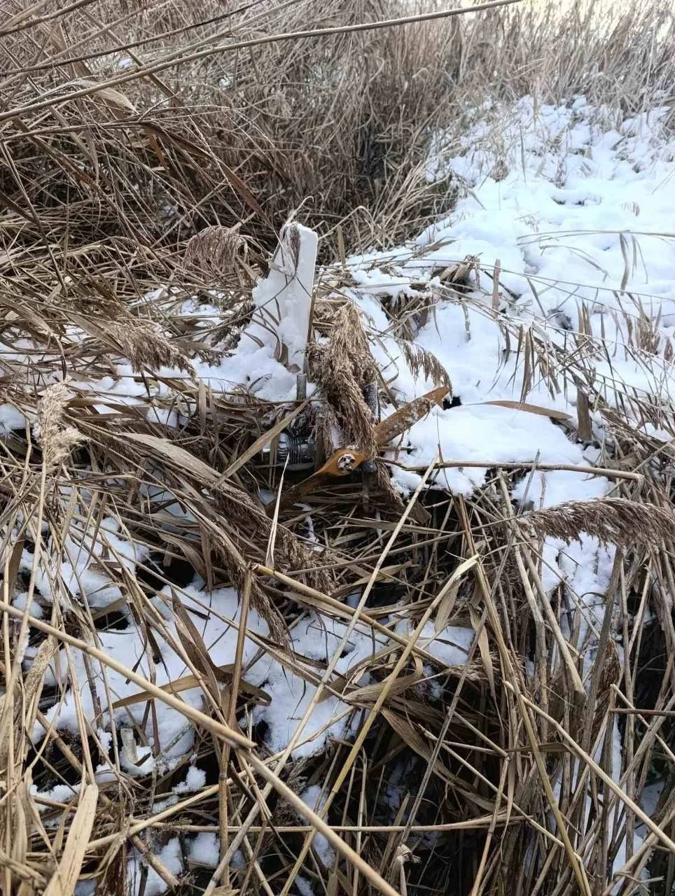 O dronă de peste doi metri, găsită în apropierea unei localități din Republica Moldova