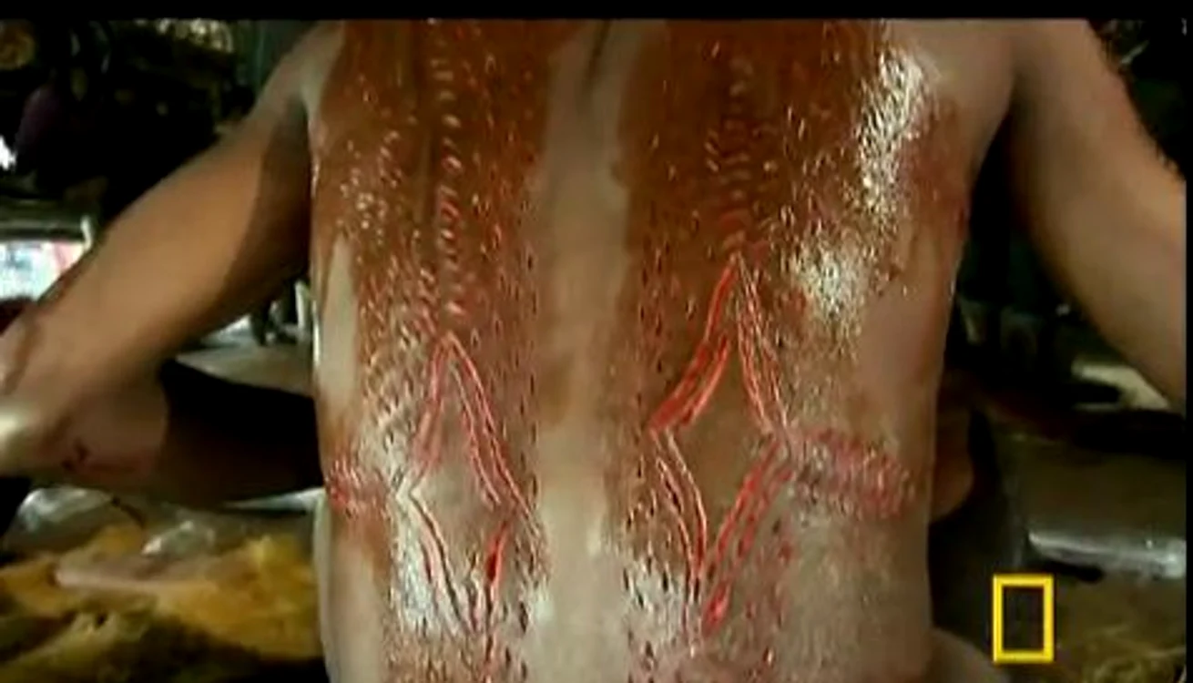 
    Scarificarea triburilor Sepik: captură video  