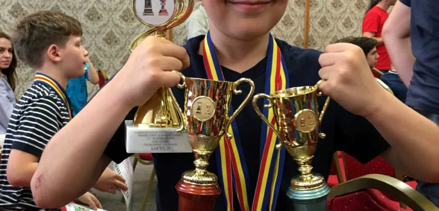 Radu Fabian Dobre joacă şah de când avea 5 ani