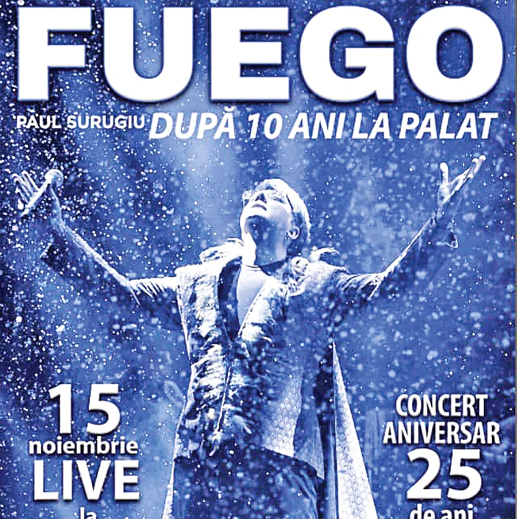 Fuego vinde de pe acum bilete la show-ul din 15 noiembrie
