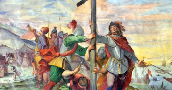 Pictură înfăţisându-l pe Cristofor Columb