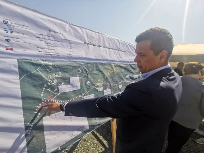 Sorin Grindeanu, pe șantierul de la Timiș FOTO Ștefan Both