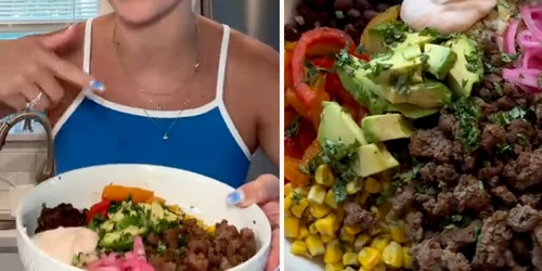 high protein high fiber dinner bowl by @saraxashleyy jpg