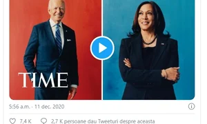 Revista Time a făcut anunțul și într o postare pe Twitter jpeg