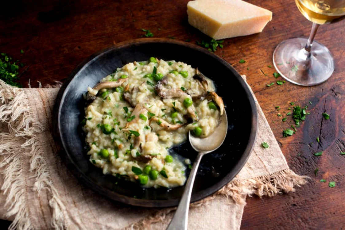 risotto cu ciuperci si mazare jpeg