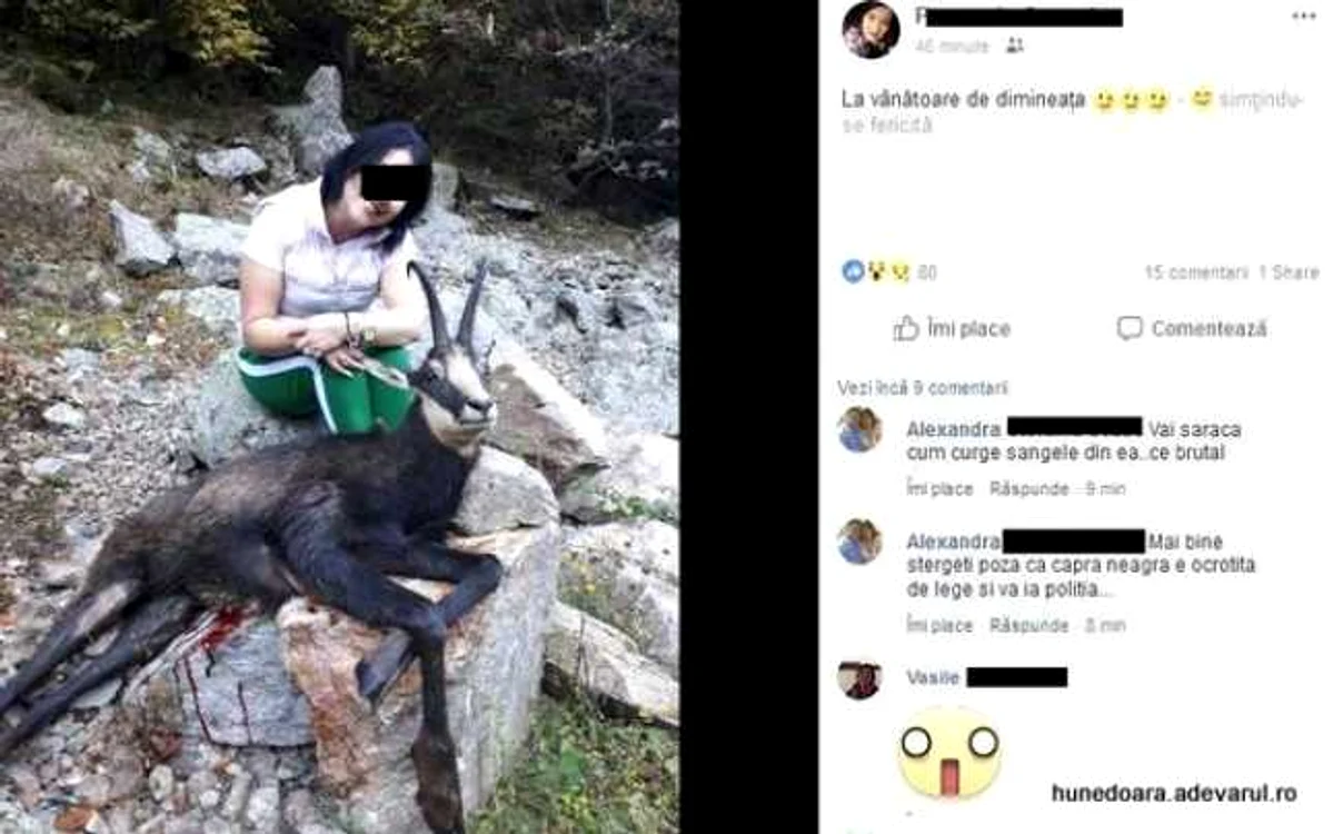 Femeia s-a arătat fericită de trofeu.