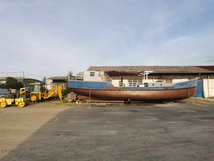Vaporul construit în 1948 în Germania (foto: Ștefan Both)