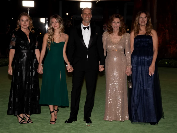 Sasha Alexander, Lucia Sofia Ponti, Eduardo Ponti, Sophia Loren și Roberta Armani, Foto Profimedia jpg