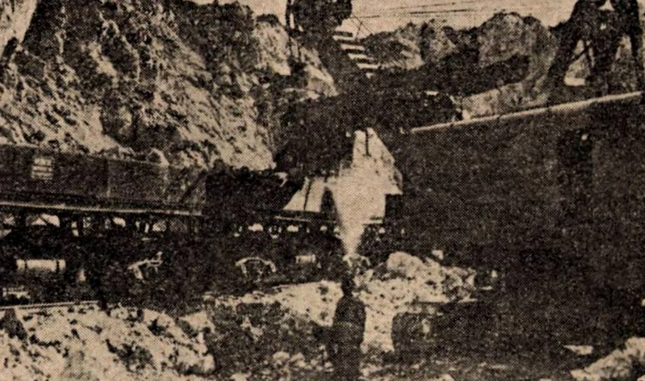 Muncă silnică la Canalul Dunăre-Marea Neagră FOTO revista Hidrotehnica