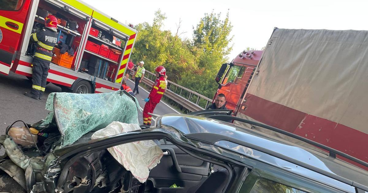 Accident teribil pe DN7: un șofer și-a pierdut viața în Vâlcea