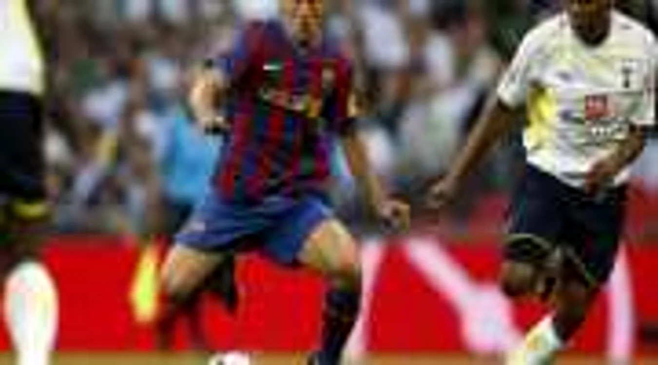 Bojan (centru) a marcat de trei ori pentru Barca în acest sezon!