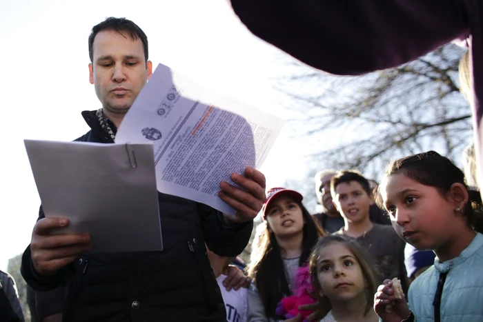 Robert Negoiţă, la protest. FOTO Inquam Photos / Octav Ganea