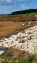 Pentru construcția vechiul drum roman Alblimes a fost folosit calcarul alb, care a fost așezat cu grijă ca fundație pentru platformă (© René Wollenweber, LAD)