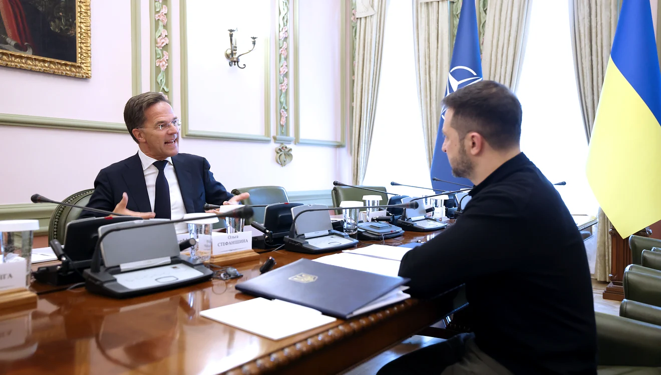 Mark Rutte s-a întâlnit cu Volodimir Zelenski Foto: NATO