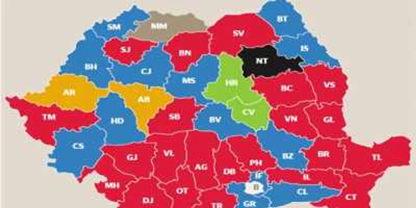 Harta politică după alegerile locale