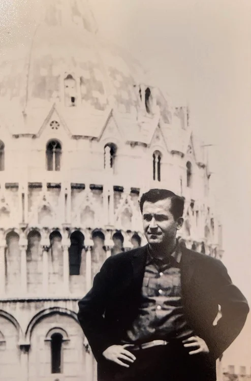 Ion Iliescu în Italia - foto din arhiva personală Ion Iliescu