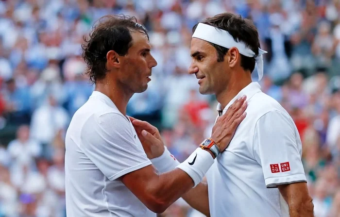 Rafael nadal și Roger Federer sunt în spatele sârbului. Foto EPA EFE