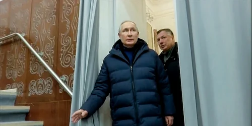 Vladimir Putin în Mariupol FOTO captură video 